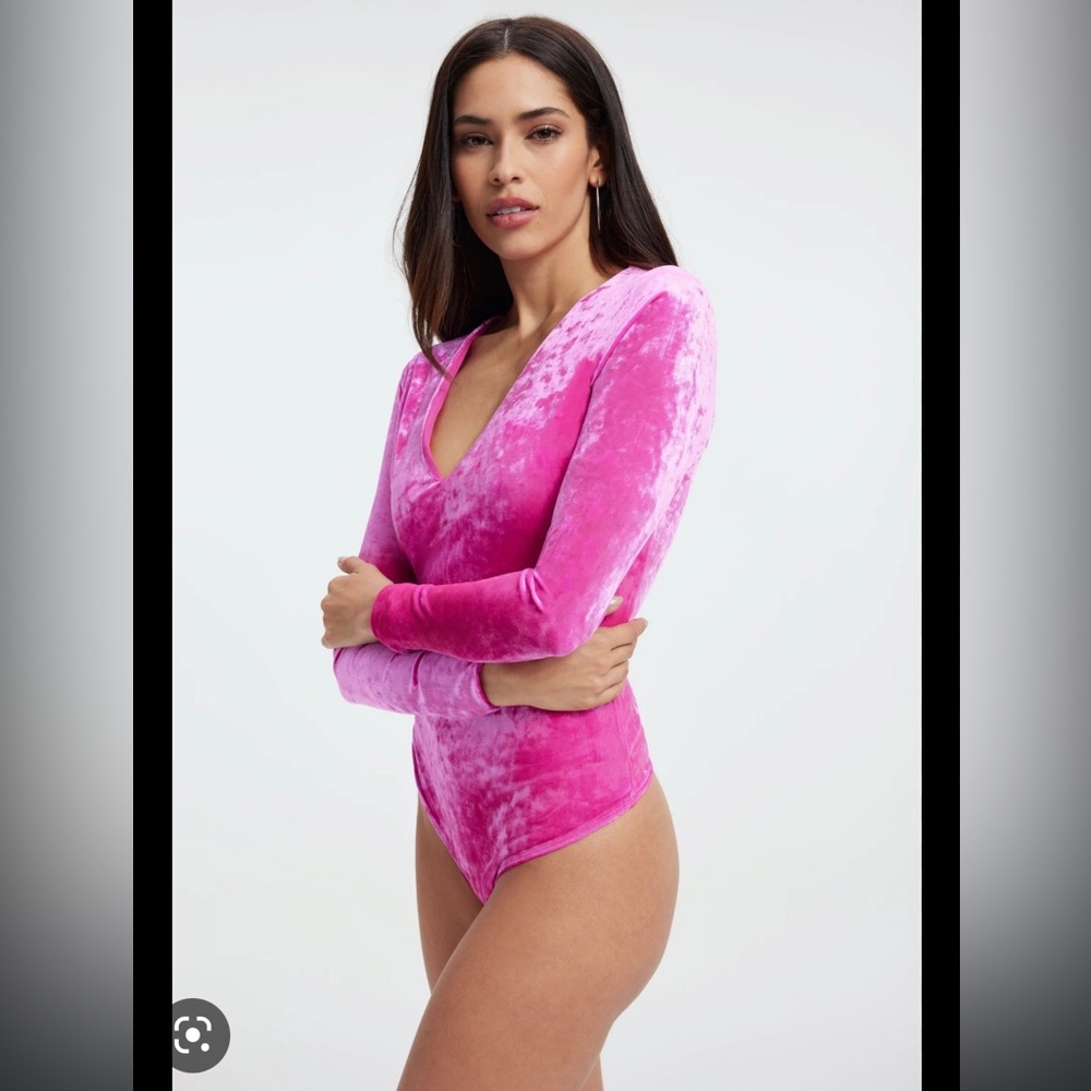 Good American Velvet crush bodysuit